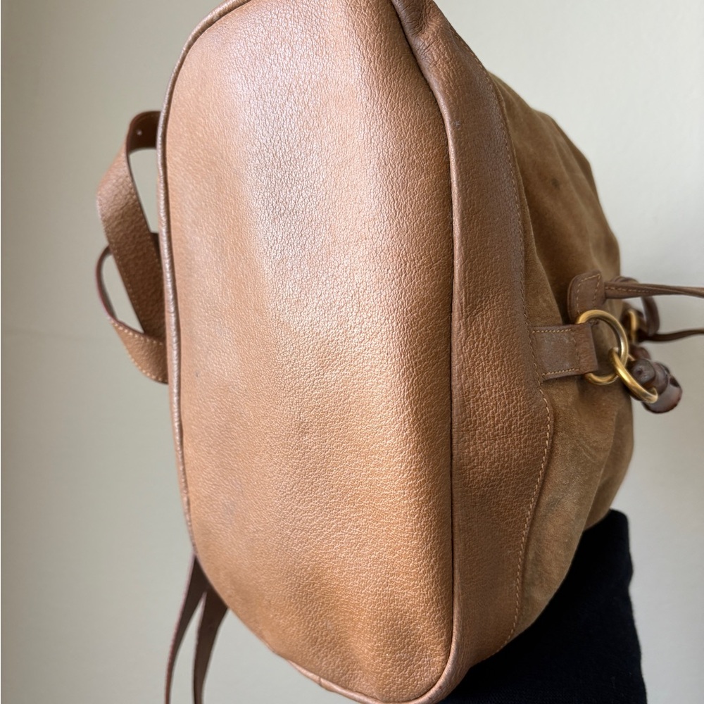 Gucci backpack suede leather, vintage - Picture 4 of 13